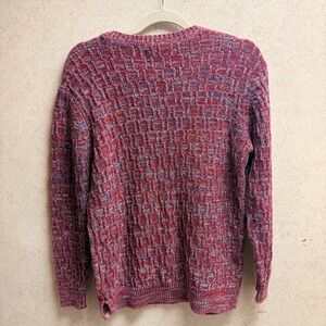 On The Byas S Womens Red Blue‎ Cotton Indie Earthy Grunge  Sweater